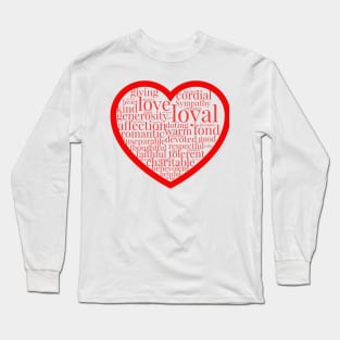 I heart words Long Sleeve T-Shirt